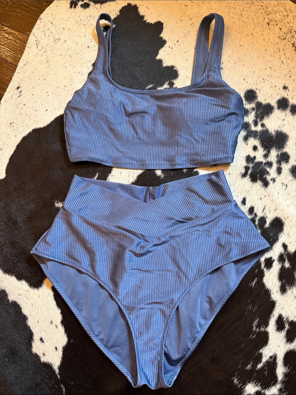 NWT Aerie shine swim set size large full coverage bottoms